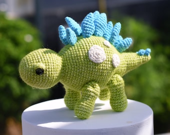 Stegosaurus Dinosaur Crochet, Stuff Dinosaur Toy, Amigurumi Dinosaur