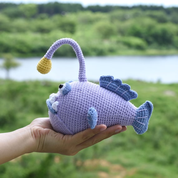 Amigurumi baudroie, créature de la mer au Crochet, baudroie poisson Crochet  jouet, peluche poisson peluche mer Animal Crochet -  France