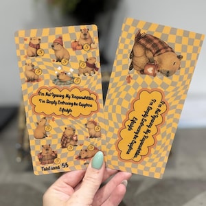 Autumn capybara saving challenge tracker and insert