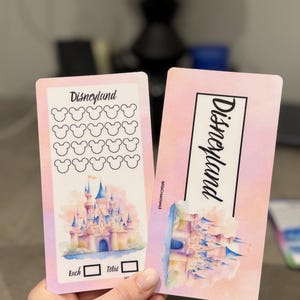 Tracker e inserto per la sfida di risparmio Disneyland, il tracker è bifacciale