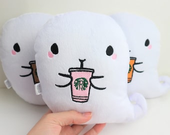 Starbucks Ghost Plush: Pink Drink Halloween Decor