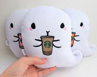 Starbucks Ghost Plush: Iced Coffee Halloween Decor