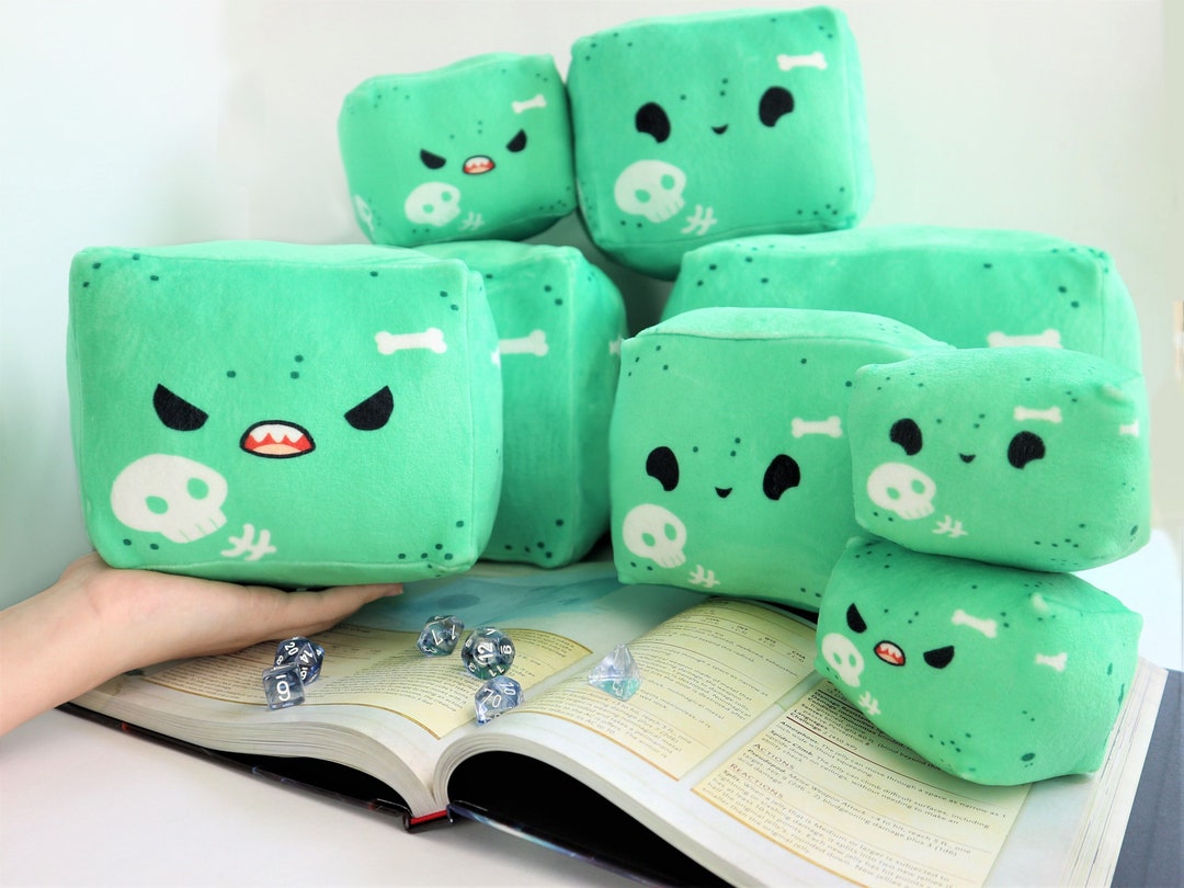 Handmade Gelatinous Cube Plush Dnd Monster Plushie Squishy Gift Ideas