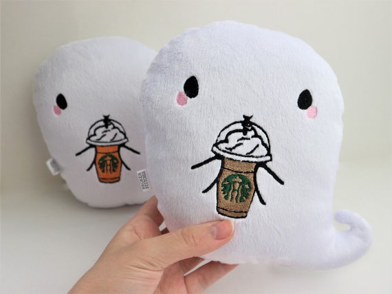 Starbucks Ghost Caramel Frappe Ghost Plush Personalized Halloween