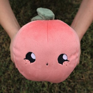 Handmade Peach Plush Fruit Themed Stuffed Animals Cute Peach Tree ...