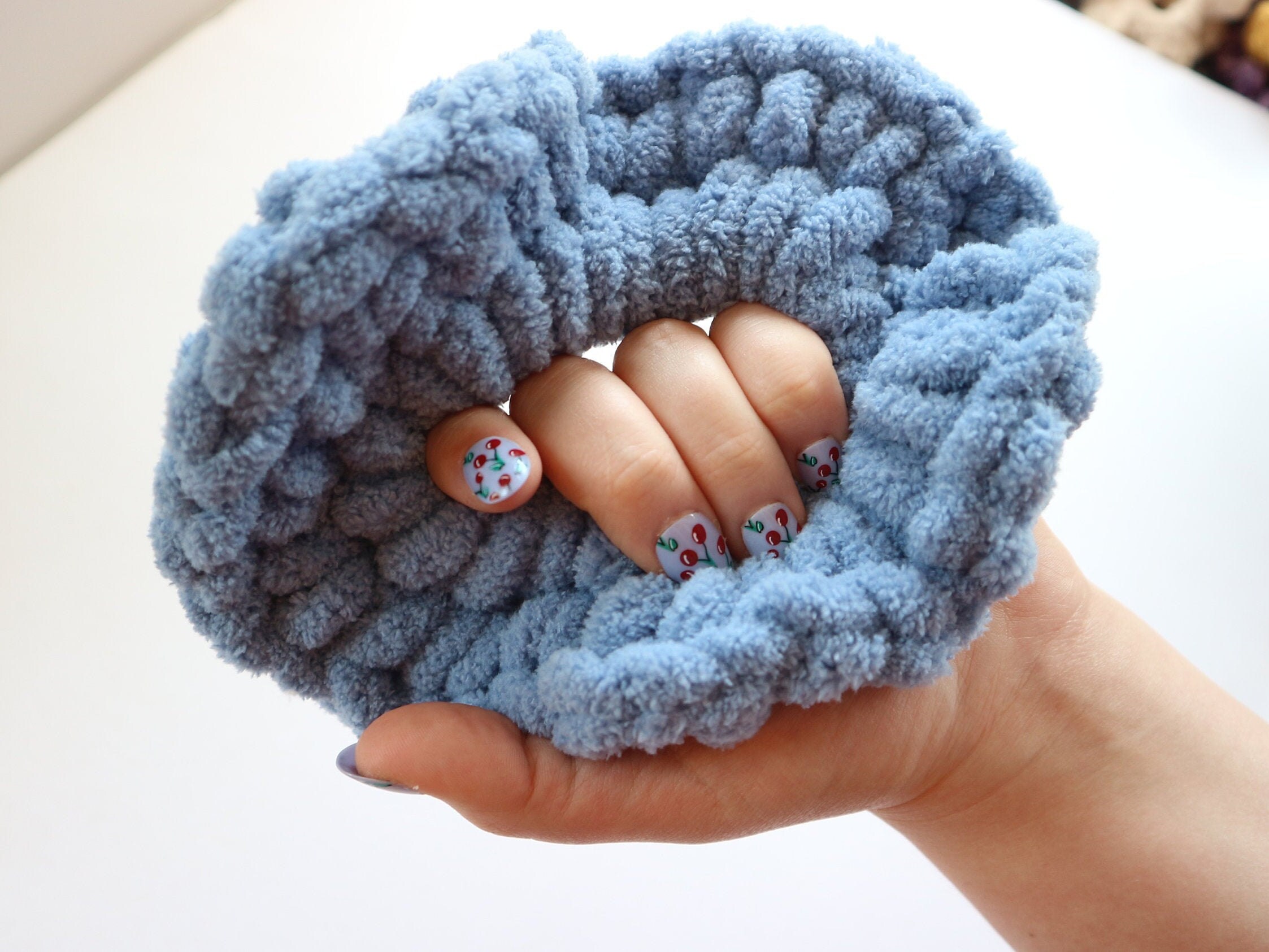 Jumbo Crochet Scrunchie: Oversized Statement Hair Tie - Etsy