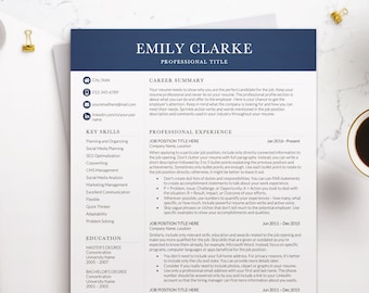 Modèle de CV directeur financier professionnel des ventes pour Word, CV d'entreprise moderne, modèle de CV CIO, modèle de CV exécutif CV PDG