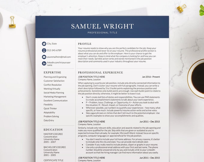 Clean Modern Executive Resume Template 2026, Business CEO Resume ...