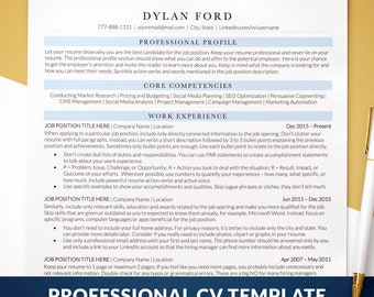 Professional CV Template for Word, Mac Pages, Google Docs, Blue Color ATS Friendly CV Template, Modern Simple Ats Cv Resume Template