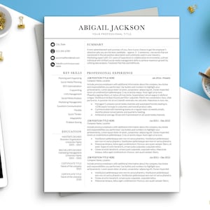 Plantilla de currículum vitae de dos columnas en Word, plantillas de currículum profesional, plantilla de currículum vitae, plantilla de CV de Gran Bretaña con carta de presentación, 1, 2 páginas