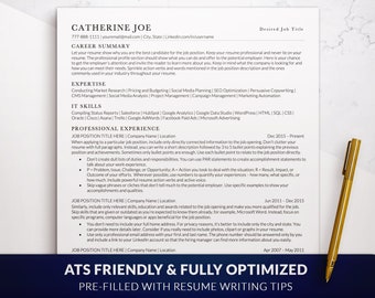 ATS Friendly Resume Template Word & Mac Pages, ATS Resume Templates, Professional Modern ATS Cv Template Word, Simple Resume Template 2026