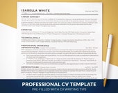 ATS Friendly CV Template, Professional CV Template for Word, Mac Pages, Google Docs, Simple Cv Format, Minimalist Cv Template, Cover Letter