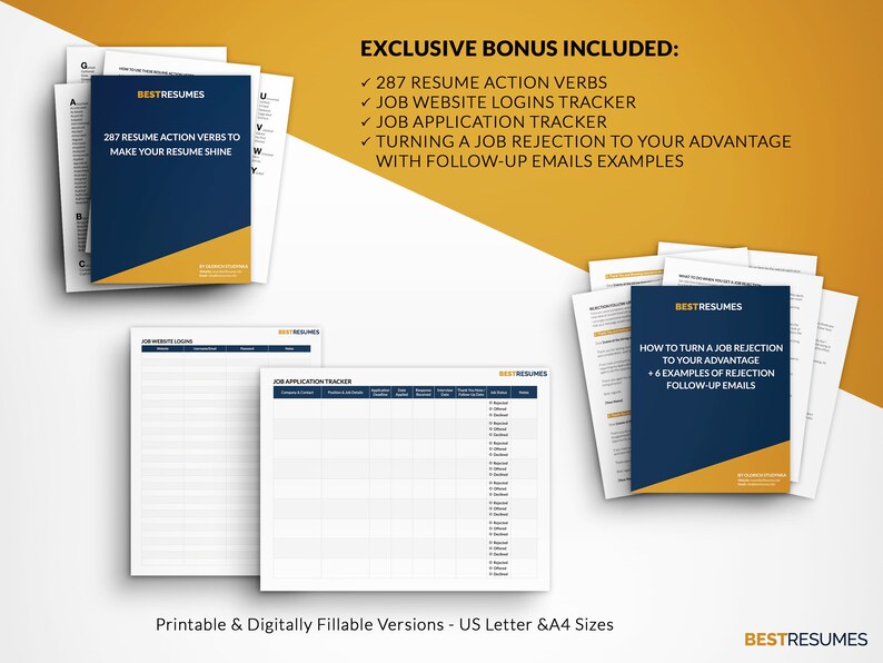 Modern ATS Resume Template Resume Job Tracker Nina Bell