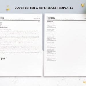 Google Docs Resume Templates ATS Friendly Resume Cover Letter Nina Bell
