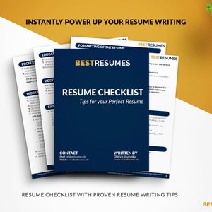 Modern ATS Resume Template Resume Checklist Nina Bell