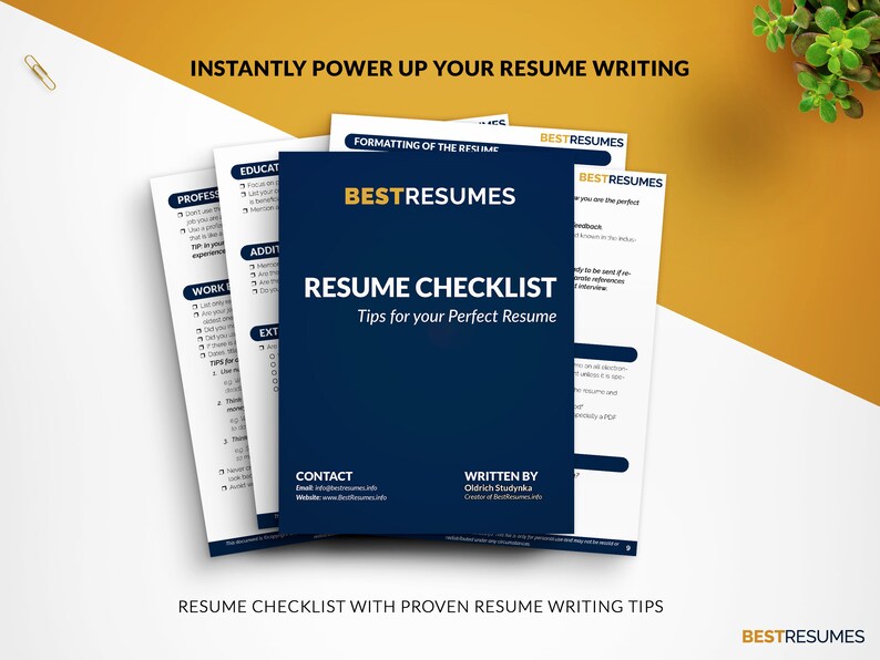 Modern ATS Resume Template Resume Checklist Nina Bell