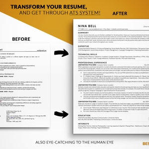 Modern ATS Resume Template, ATS Friendly Resume Template, ATS Compliant Resume Templates for Word, Apple Pages, Clean Resume Design image 6