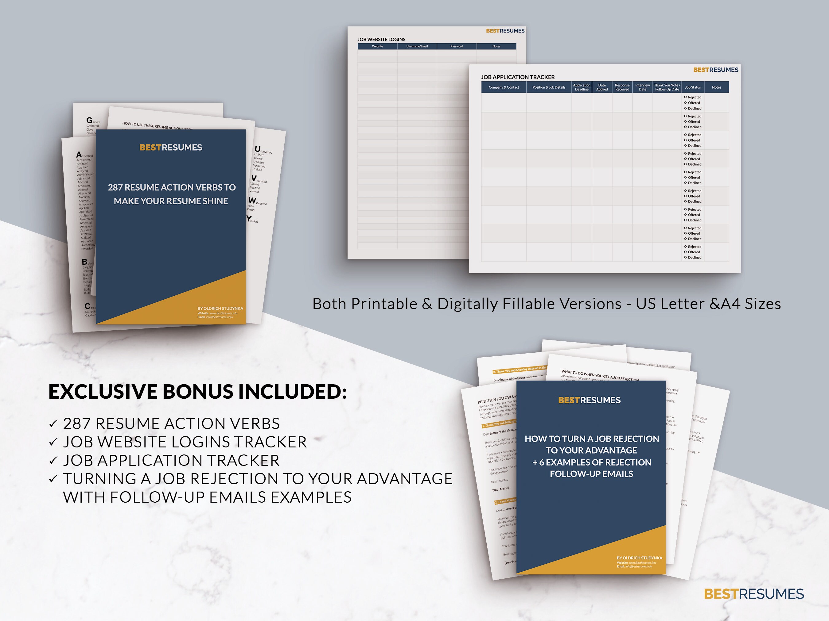 ATS Friendly Google Doc Resume Template, Professional ATS CV Template