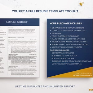 Clean Modern Executive Resume Template 2026, Business CEO Resume Template, CFO Resume Templates Word, CV Template Professional, 1, 2 Page image 7