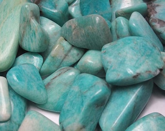 Amazonite Tumbled Stone | Wiccan | Healing Stone | Feng Shui | Metaphysical Shop | Altar Stone | Tumbled Amazonite | Peaceful Transition