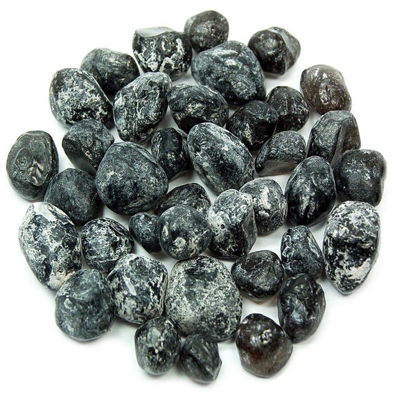 Natural Apache Tears Stone Black Stone Crystal Healing | Etsy
