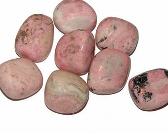 Rhodochrosite Tumbled Stone | Pink Stone | Healing Stone | Feng Shui | Metaphysical Shop | Altar Stone | Heart Chakra | Rhodocrosite Stone
