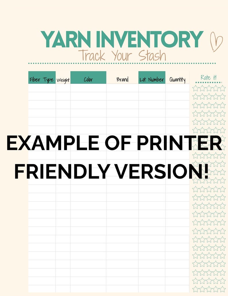 Yarn Inventory Crochet Project Planner: Yarn Inventory & Craft Show Organizer (digital ...