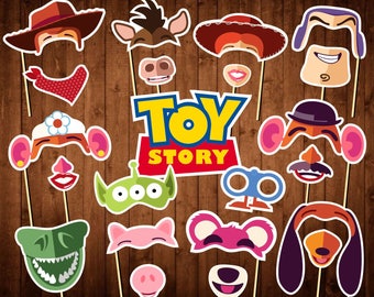 Toy Story Photo Booth Props - Disney Toy Story Party Masks - Toy Story Birthday Props - Toy Story Characters - Kids Party Decor - Printable