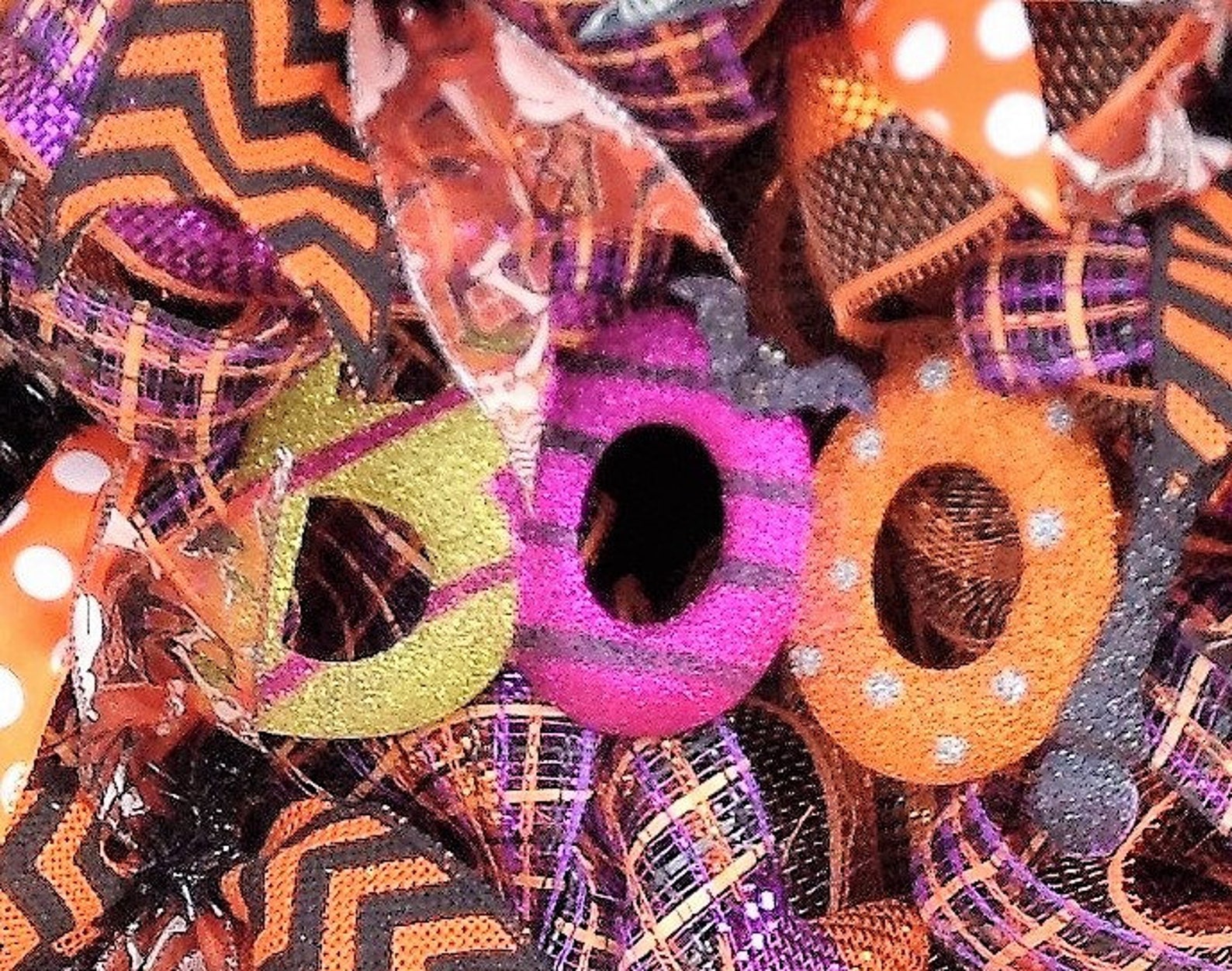 Halloween Deco Mesh, Ghost Wreath, Boo Wreath, Etsy UK