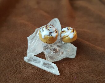 Cinnamon Roll Earrings