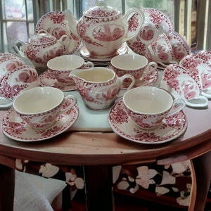 Pink Peacock Theeservies uit het verleden, Huwelijkscadeau Jubileumcadeau