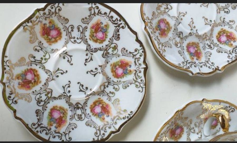 Antique Bavaria Tea Set, Gold Fragonard Victorian Design, 26 Pieces - Etsy