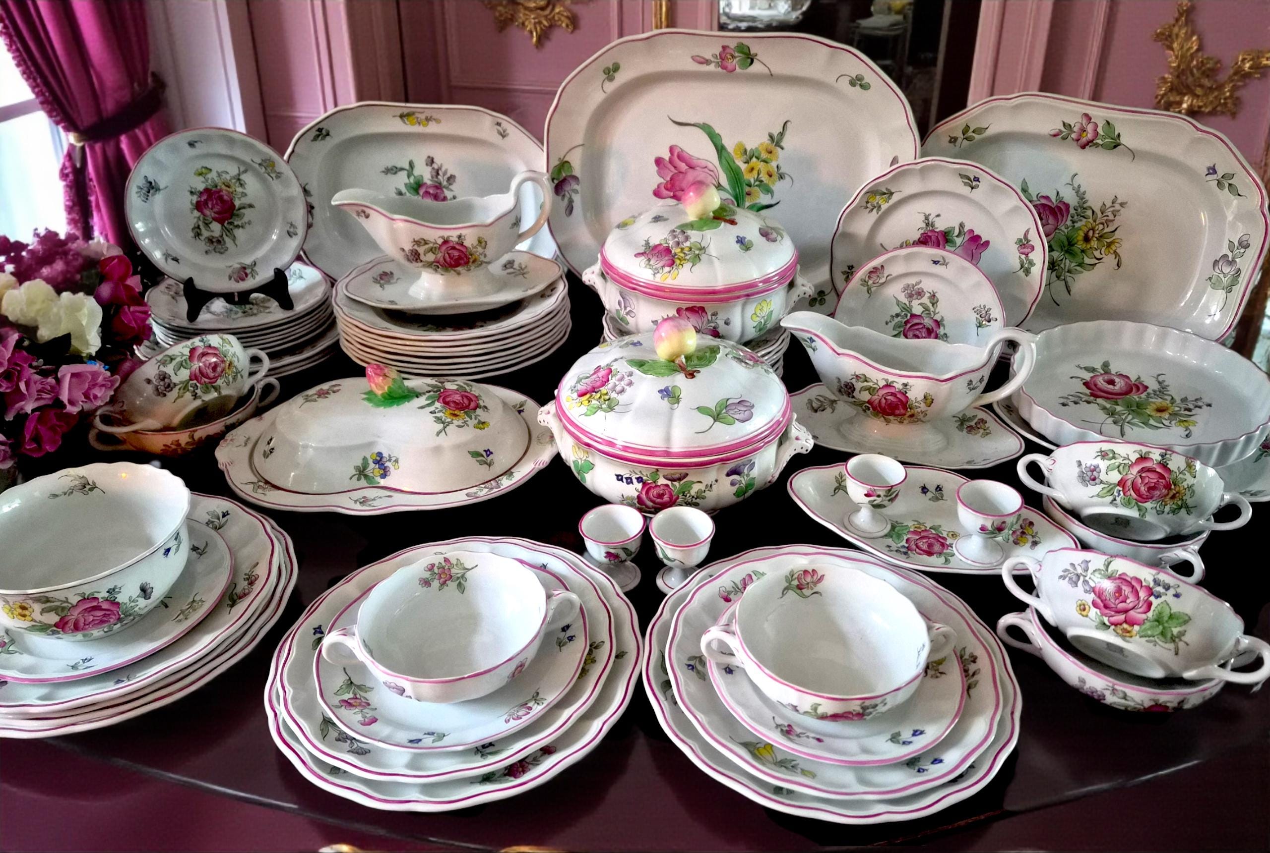 Copeland Spode Imperialware Dinner Service 82 Pieces, Marlborough
