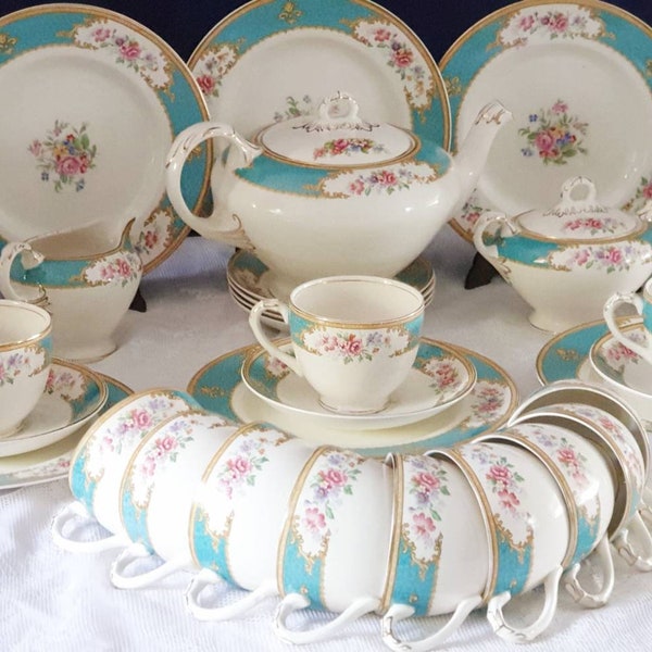 Empire England Duchess romantic tea service, anniversary gift, wedding gift