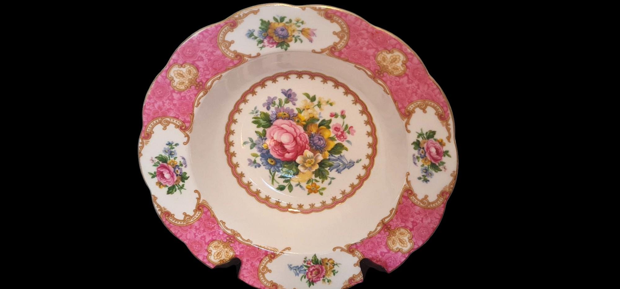 Royal Albert Lady Carlyle Complete Dinner Set Pink Floral Bone