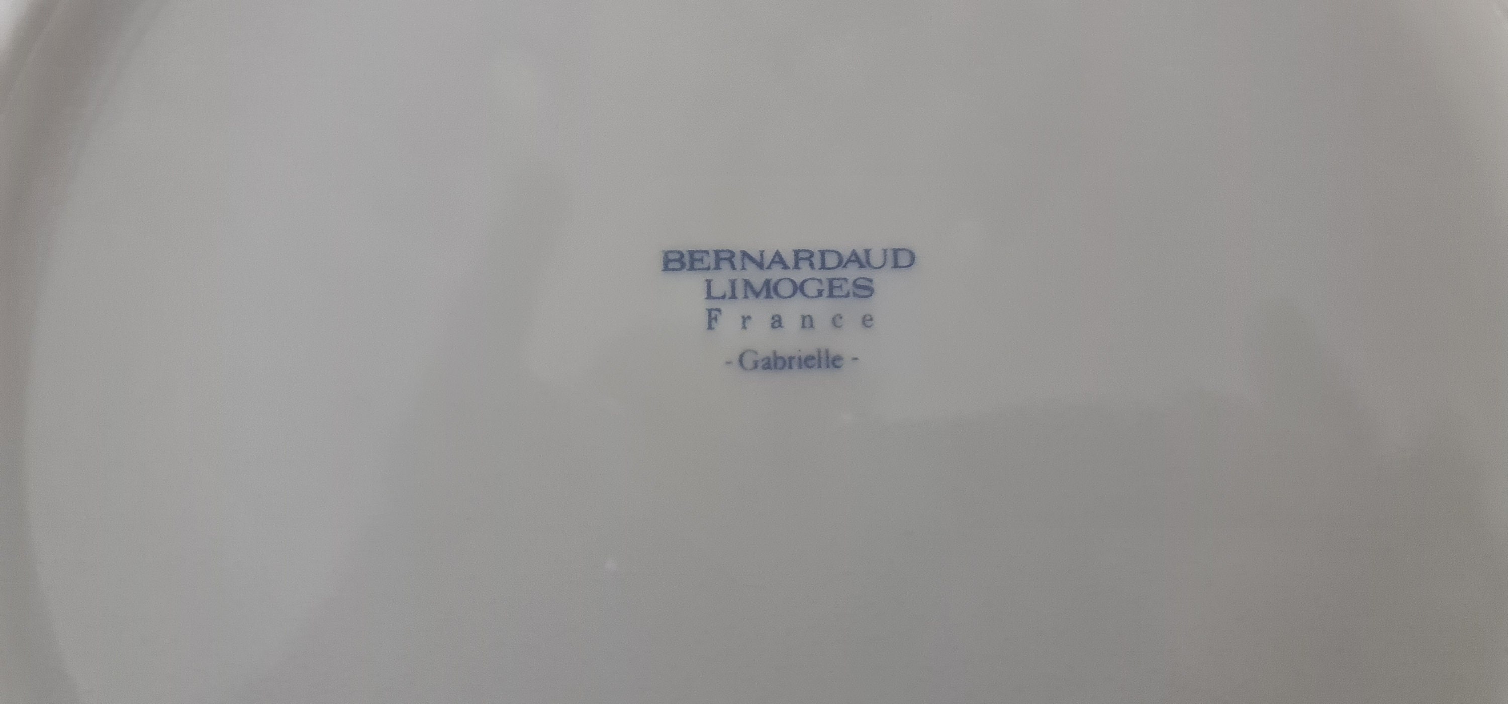 Bernardaud Limoges Gabrielle Set of 7 Dinner Plates, Anniversary