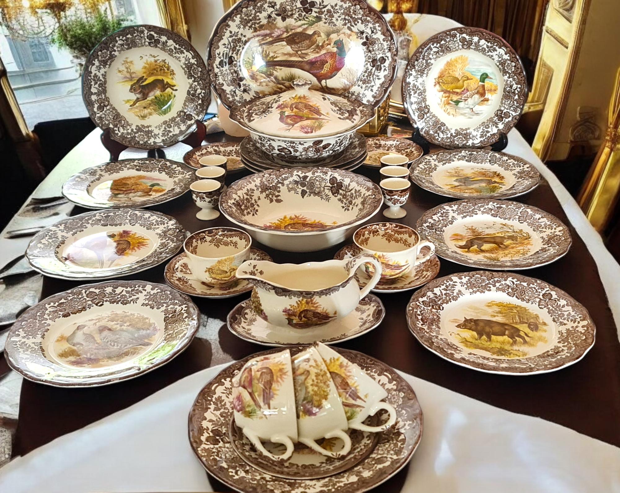 Royal Worcester Palissy Game Series Dinner and Tea Service