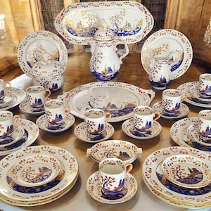 Herend Miramare rare complete coffee and cake service 41x, Wedding gift, Anniversary gift, Herend collectors
