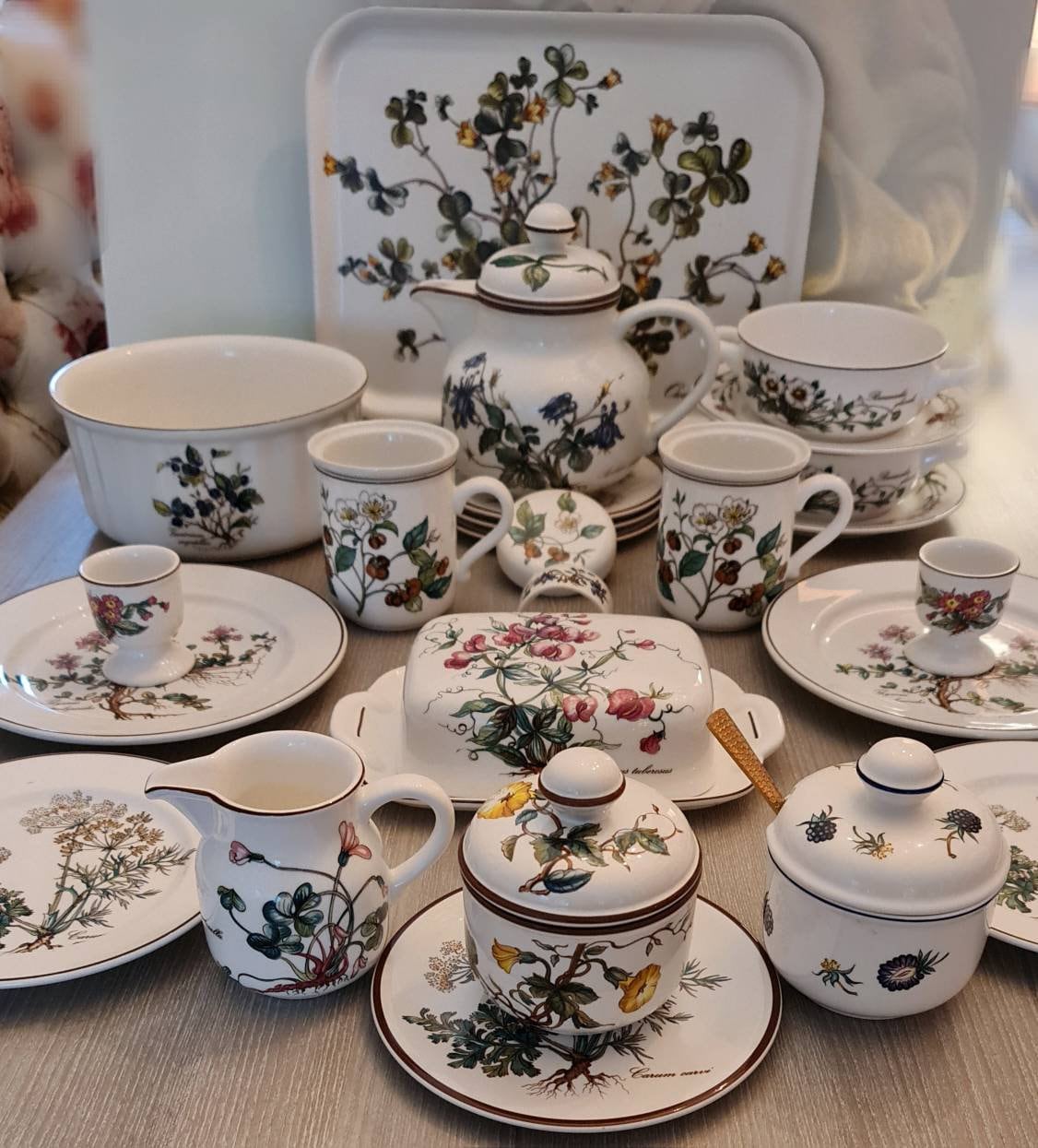 ロイヤルウースター　オリエンタルブルー　ティーセット&ケーキ皿 ロイヤルウースターオリエンタルブルーティーセット&ケーキ皿