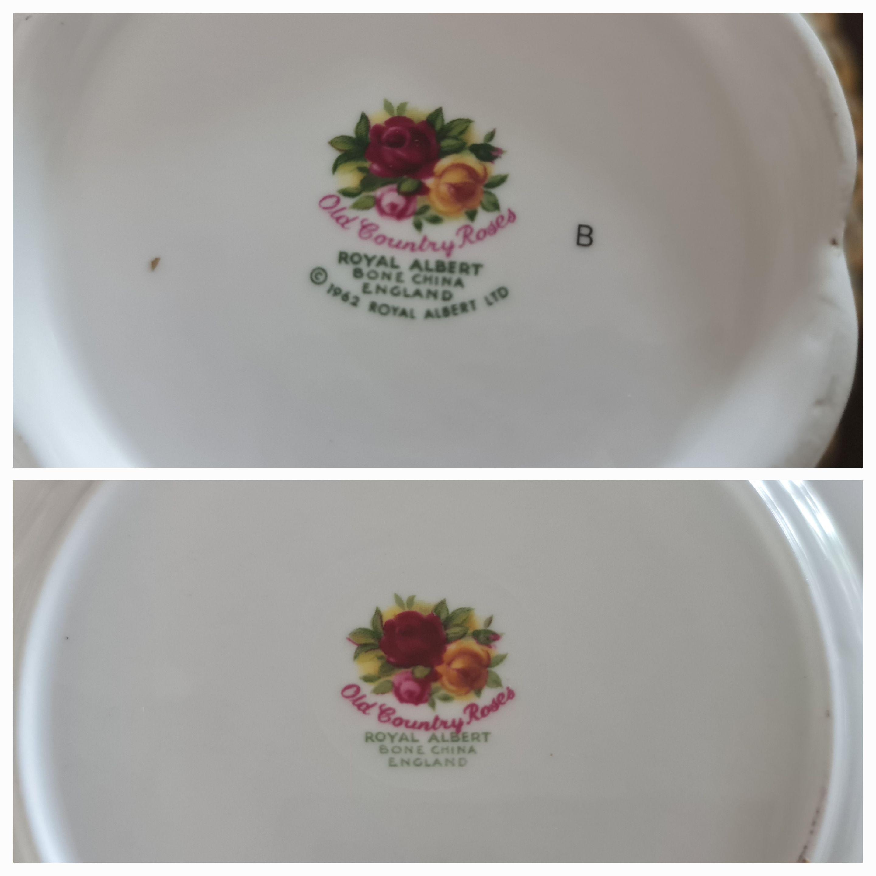 Royal Albert Old Country Roses Dinner Set for Six, Vintage Bone