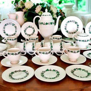 Wedgwood Stratford coffee and cake service, Anniversary gift, Wedding gift - Free shipping