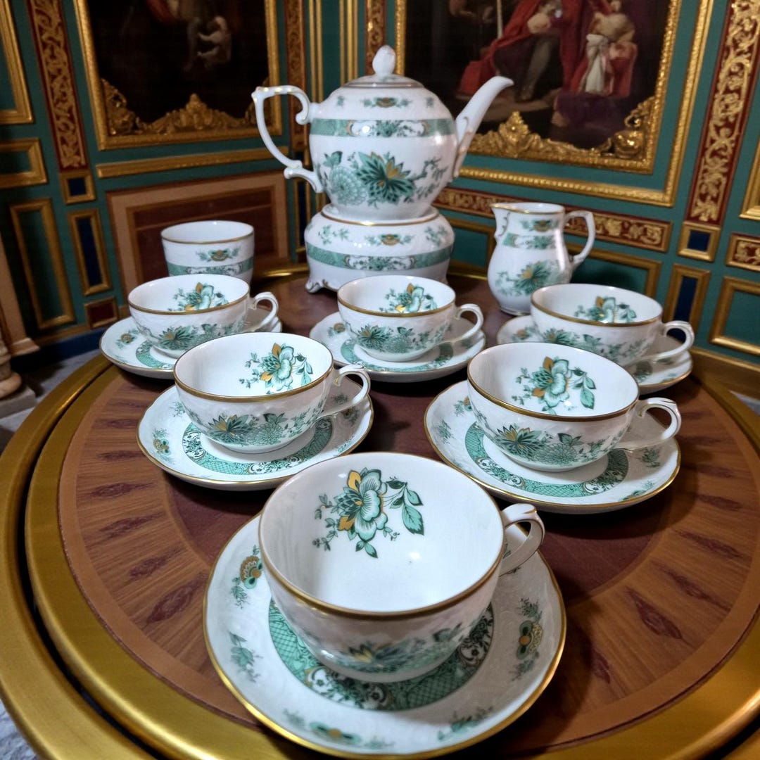 Schumann Arzberg Bavarian Tea Set, Chinoiserie Decor, Gold Trim - Etsy