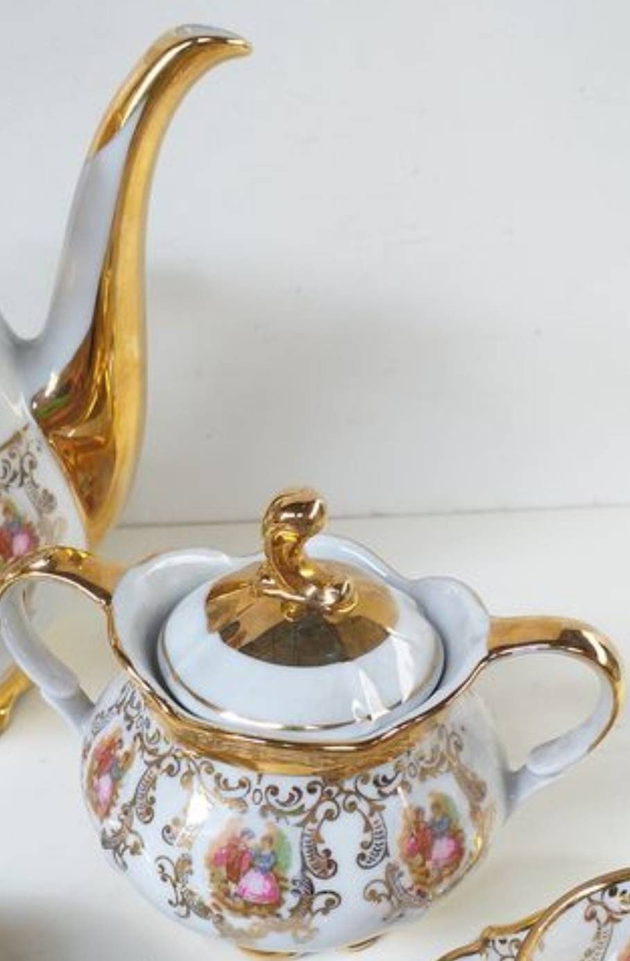 Antique Bavaria Tea Set, Gold Fragonard Victorian Design, 26 Pieces - Etsy
