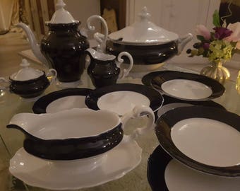 Dinnerware Weimar Kobalt blue - German china