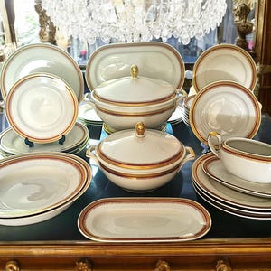 Antique Haviland Dinner set for 12, Wedding gift, Anniversary gift