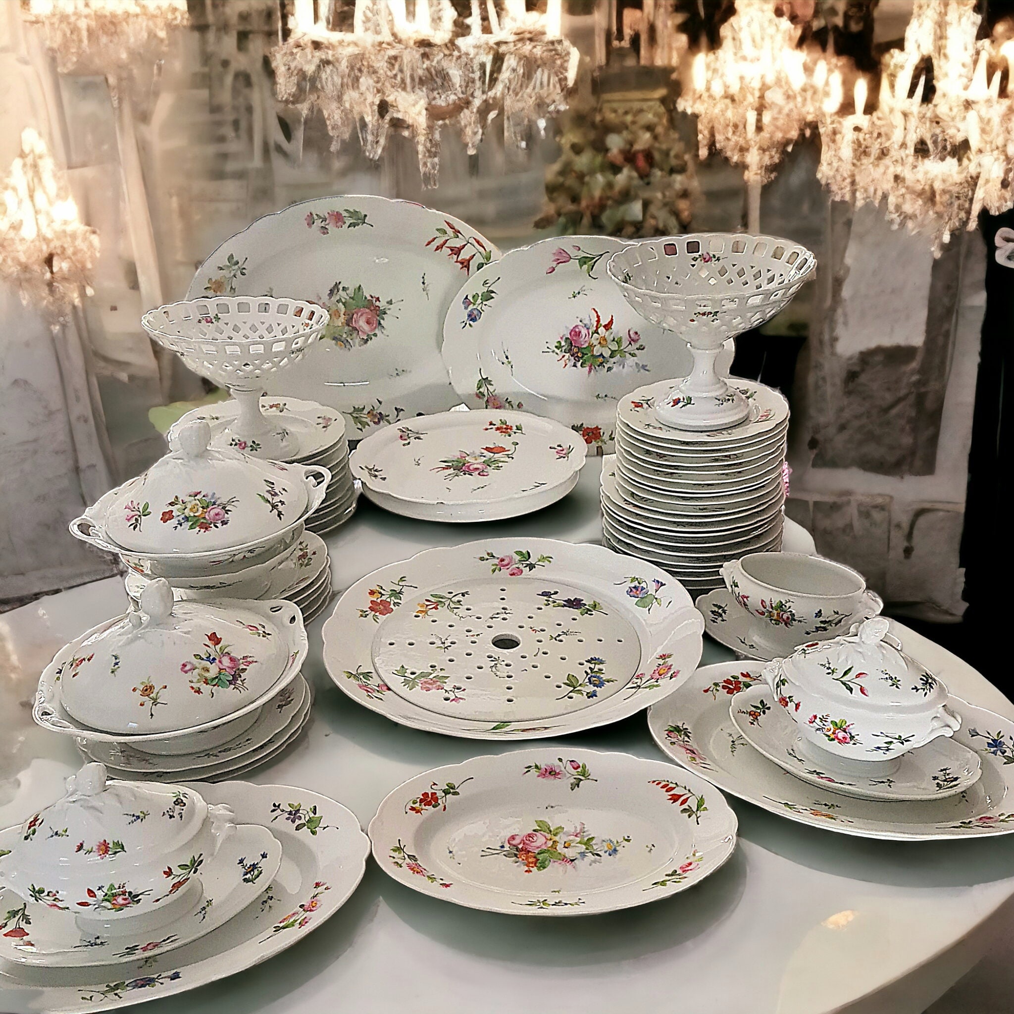 Rosenthal - 新品 ドイツ製 ROSENTARL ❁可憐なお花ガーランド❁ ガトープラター Rosenthal - 新品 ドイツ製 ROSENTARL ❁可憐なお花ガーランド