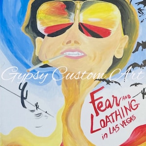 Fear and Loathing in Las Vegas, Painting, Gallery-Wrapped Canvass, 12x16