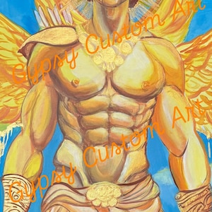 Eros, God of Love, Painting, Print (8.5x11)
