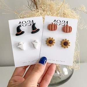 Halloween Clay Earring Studs or Stud Pack, Build Your Own Stud Pack
