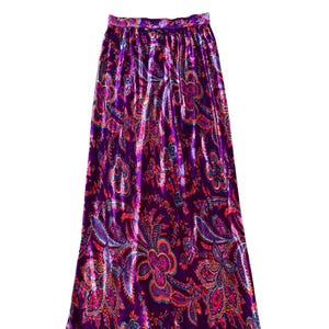 velvet paisley skirt